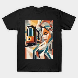 A Woman and a Tram 002 - Post-soviet realism - Trams are Awesome! T-Shirt